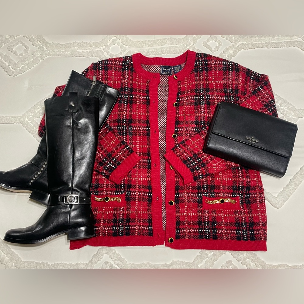 Vintage 1990’s Laura Scott cardigan button up